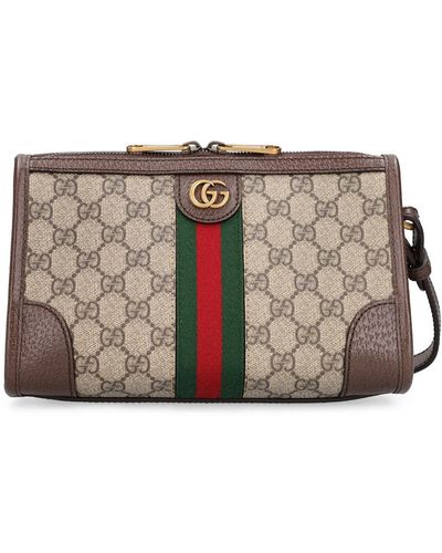Gucci Gg Supreme Messenger Bag - Gray