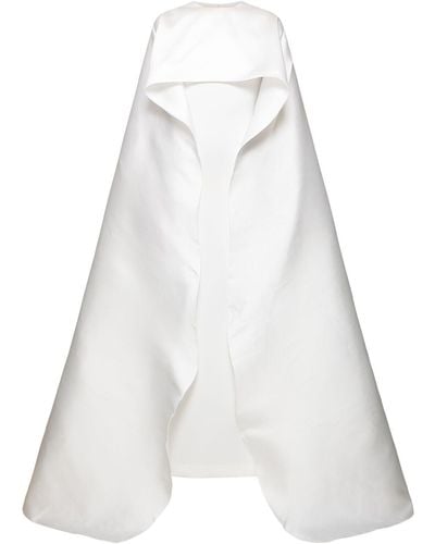 Solace London Leni woven crepe maxi dress - Bianco