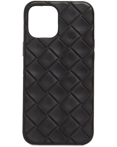 Bottega Veneta Intrecciato Rubber Iphone 13 Pro Cover - Black