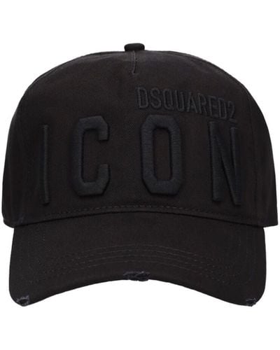 DSquared² Cappello baseball con logo - Nero