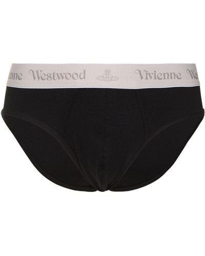 Vivienne Westwood Pack de 2 calzoncillos de algodón stretch - Negro