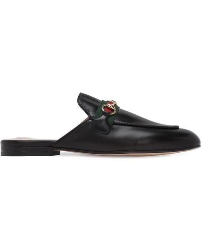 Gucci 10mm Princetown Leather Mules - Black