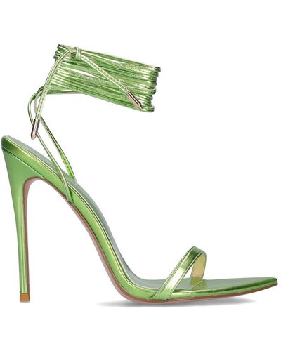 Femme LA 110mm The London Lace-up Sandals - Green