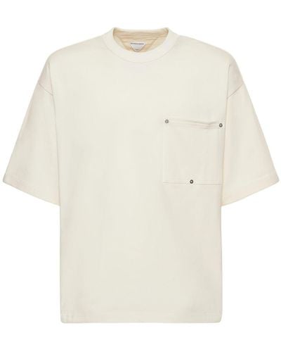 Bottega Veneta Heavy Cotton Jersey T-Shirt - White