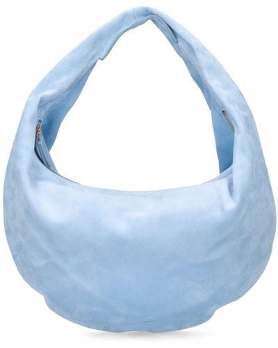 Khaite Medium Olivia Leather Hobo Bag - Blue