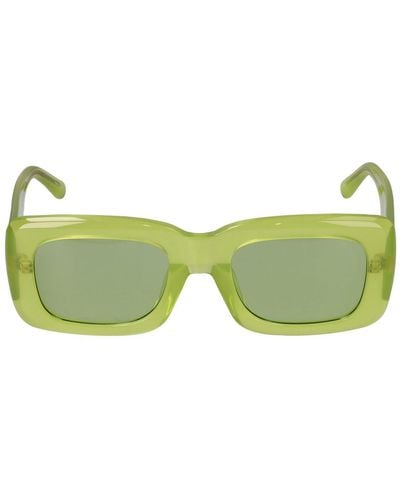 The Attico Marfa Squared Acetate Sunglasses - Green