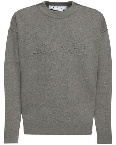 Off-White c/o Virgil Abloh Mittelgroßes Sweatshirt Mit Lounge-druck - Grau