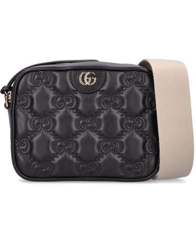 Gucci Ophidia Gg Matelassé Leather Camera Bag - Black