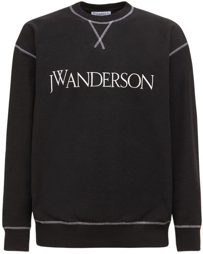 JW Anderson コットンスウェットシャツ - ブラック