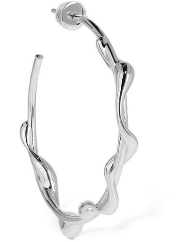 Maria Black Nuri 35 Mono Hoop Earring - Metallic