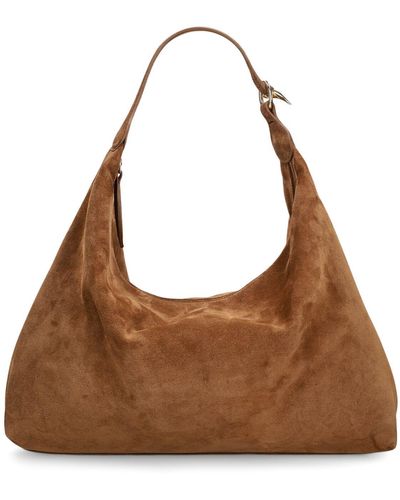 Little Liffner Pillow Suede Shoulder Bag - Brown