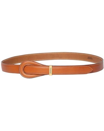 Isabel Marant Brindi Leather Belt - Brown