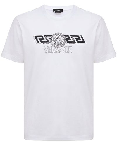 Versace コットンジャージーtシャツ - ホワイト
