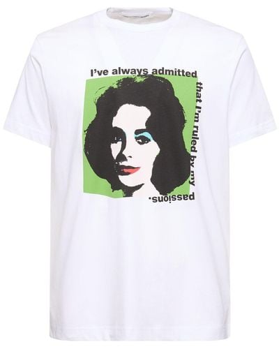 Comme des Garçons T-shirt Aus Baumwolle "andy Warhol" - Weiß