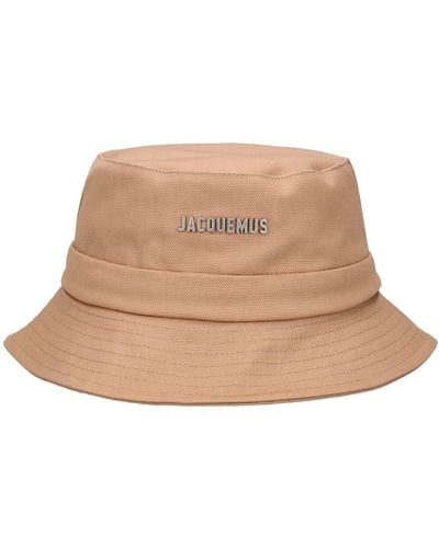 Jacquemus Le Bob Gadjo Cotton Blend Bucket Hat - Natural