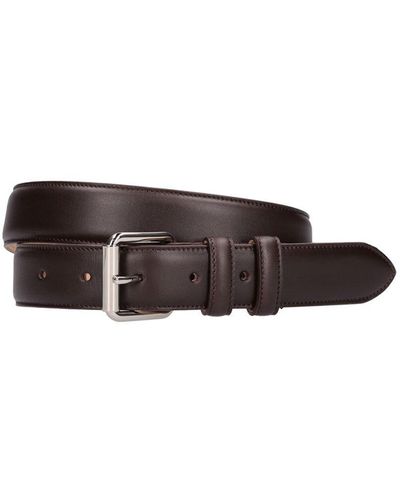A.P.C. Smooth Leather Belt - White