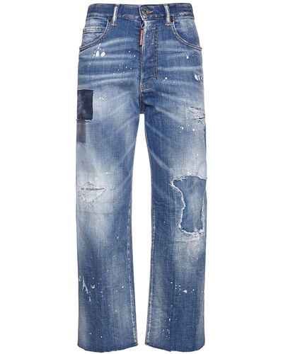 DSquared² Jeans rectos lavados - Azul