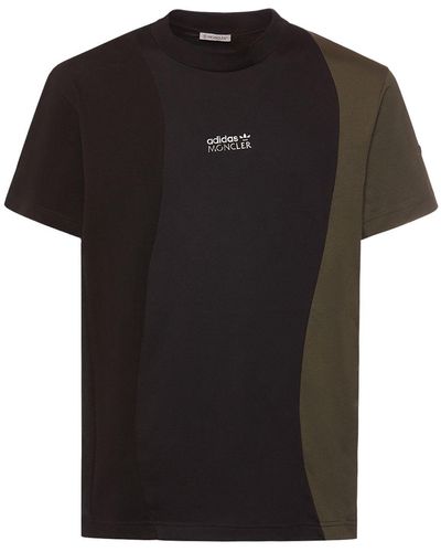 Moncler Genius Camiseta de algodón estampado - Negro