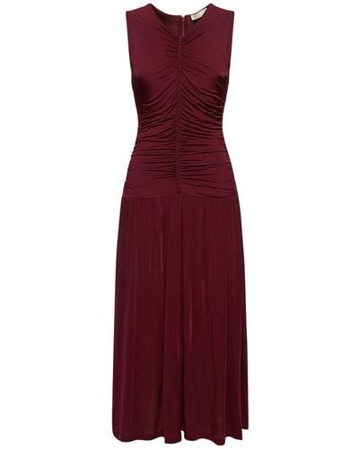 Ulla Johnson Flora Stretch Jersey Long Dress - Purple