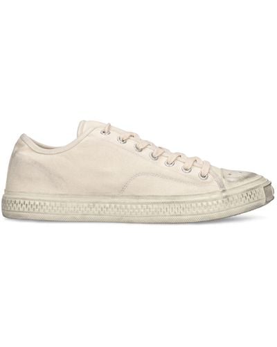 Acne Studios Ballow Soft Tumbled Cotton Trainers - Natural