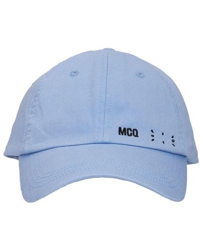 McQ Cappello baseball icon zero in cotone - Blu