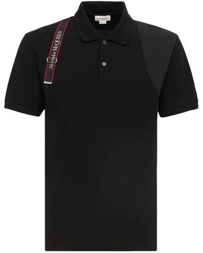 Alexander McQueen Harness Polo Shirt - ブラック