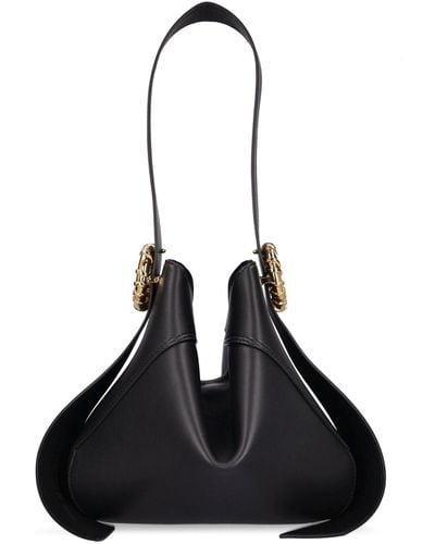 Lanvin Melodie Leather Hobo Bag - Black