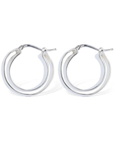 Jil Sander Boucles D'oreilles Moyennes Levels 5 - Neutre