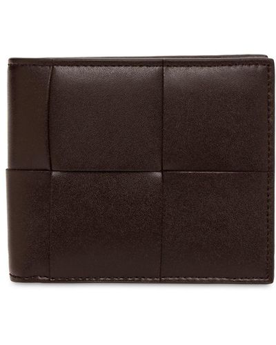 Bottega Veneta Cassette Leather Bi-Fold Wallet - Brown