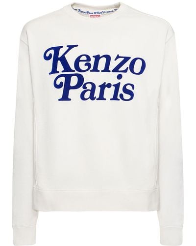 KENZO Sweatshirt Aus Baumwolle "kenzo By Verdy" - Blau
