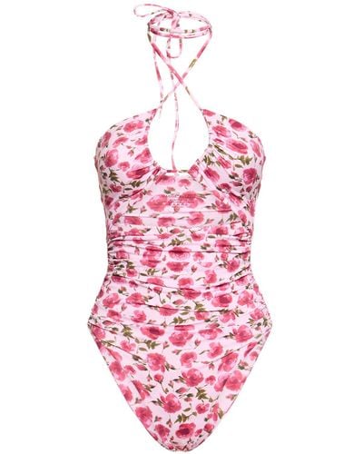 Magda Butrym Printed One Piece Swimsuit - Pink