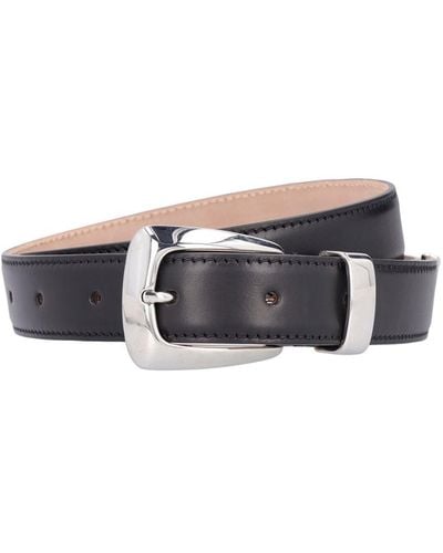 Khaite 3Cm Benny Leather Belt - White