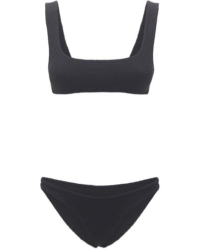 Reina Olga Ginny Scrunch Bikini Set - Black