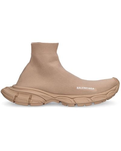 Balenciaga 3xl Knit Sock Sneakers .5 - Brown