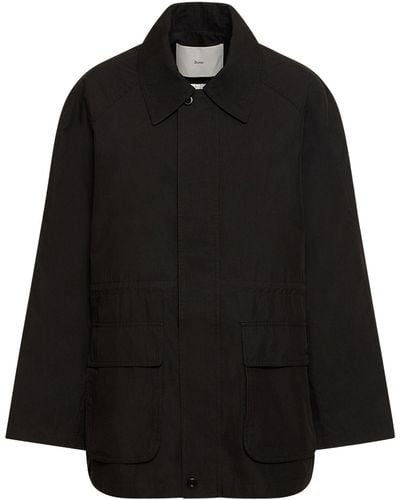 DUNST Half Mac Cotton & Nylon Jacket - Black