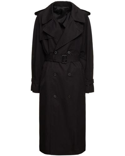 Wardrobe NYC Trench-coat En Drill De Coton - Noir