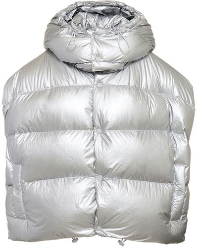 Marc Jacobs Hooded Puffer Vest - Gray