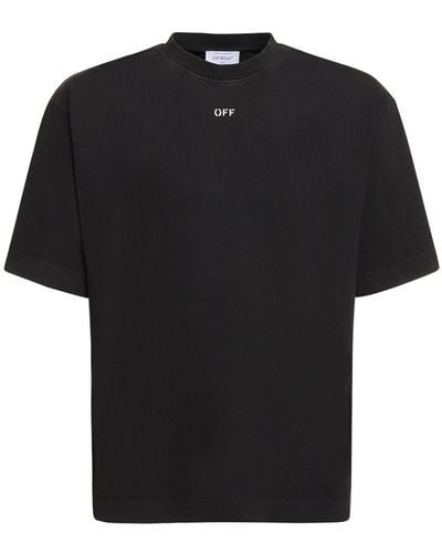 Off-White c/o Virgil Abloh T-shirt en coton skate - Noir
