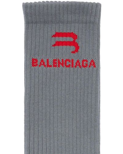 Balenciaga Calcetines Sporty B - Gris