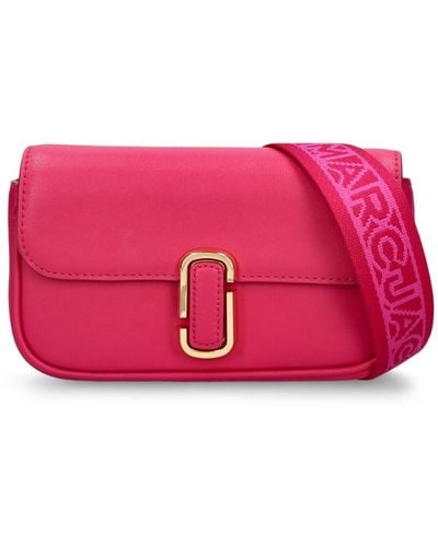 Marc Jacobs The Mini Soft Leather Shoulder Bag - Pink