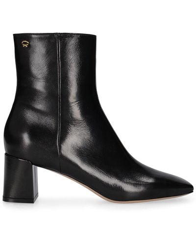 Gianvito Rossi 55Mm Patent Leather Ankle Boots - Black