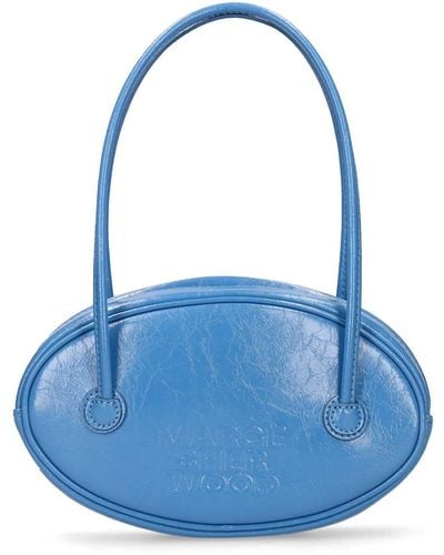 Marge Sherwood egg Leather Top Handle Bag - Blue