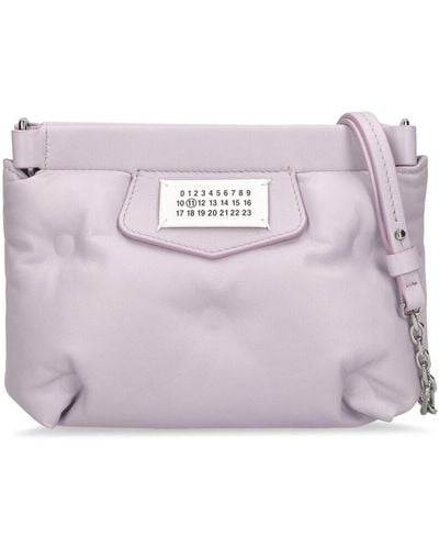 Maison Margiela Mini Glam Slam Quilted Napa Leather Bag - Purple