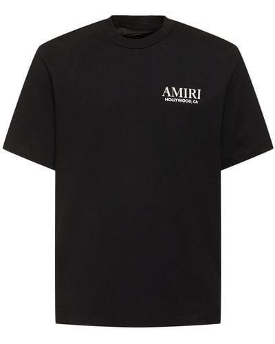 Amiri Bones Stacked Cotton T-shirt - Black