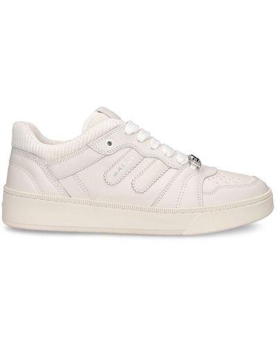 Bally Royalty Leather Low Sneakers - Natural