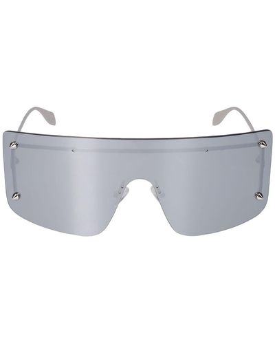 Alexander McQueen Am0412S Metal Sunglasses - Gray