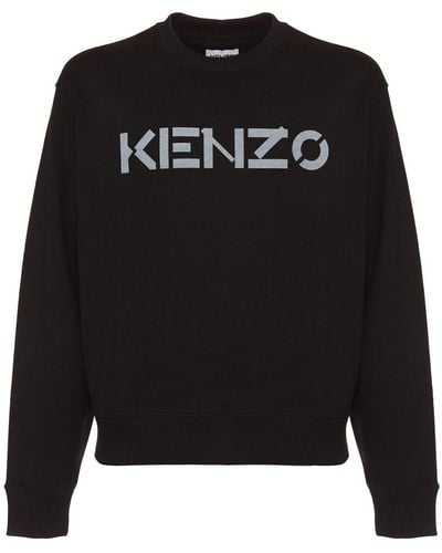KENZO Baumwollsweatshirt Mit Logo - Schwarz