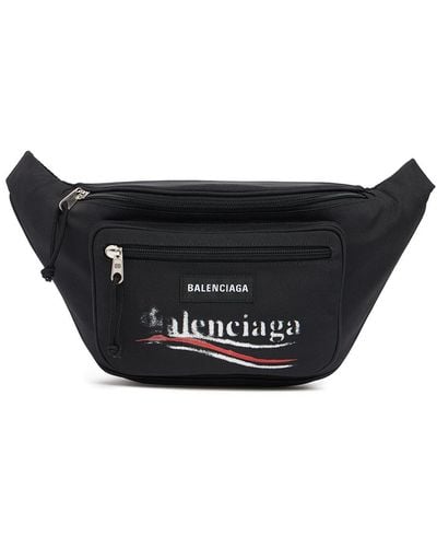 Balenciaga Explorer Nylon Belt Bag - Black