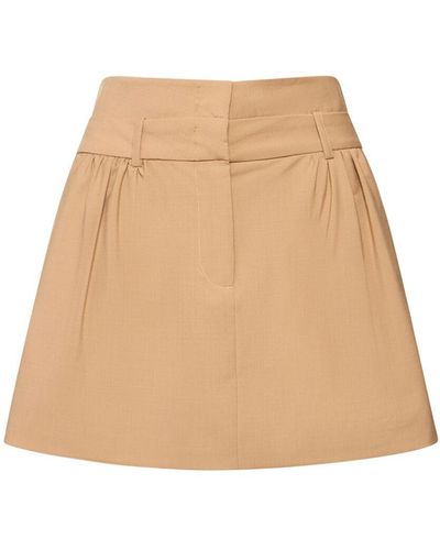 THE GARMENT Pisa Wool Blend Mini Skirt - Natural
