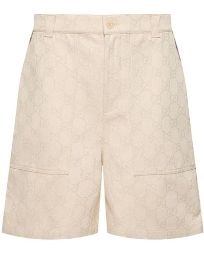 Gucci Shorts de lona - Neutro